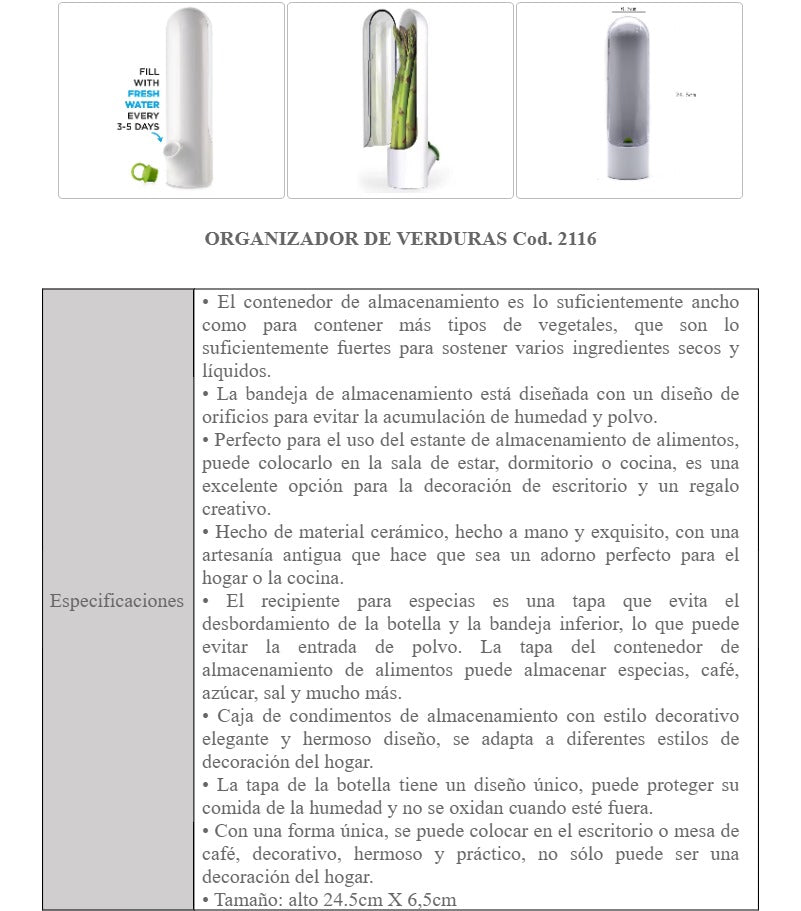 ORGANIZADOR DE VERDURAS