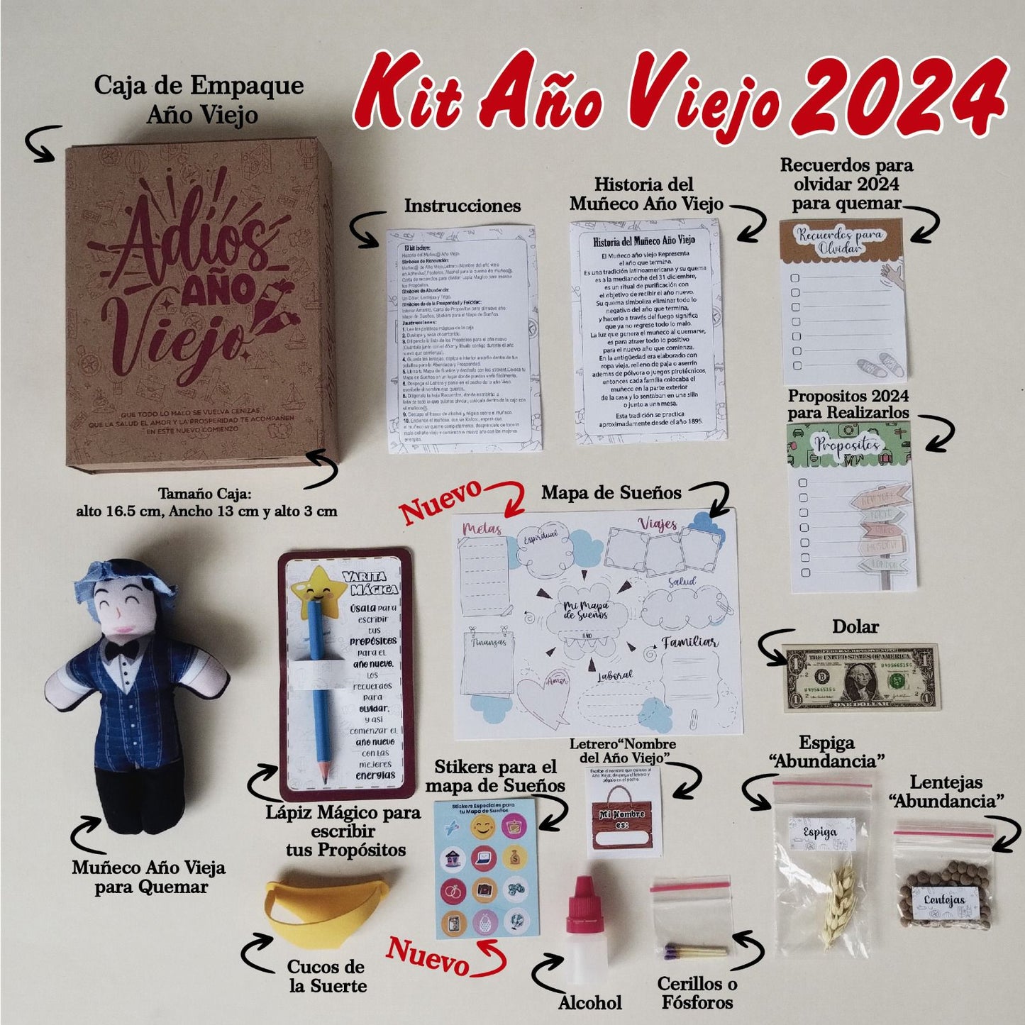 KIT AÑO VIEJO 2024